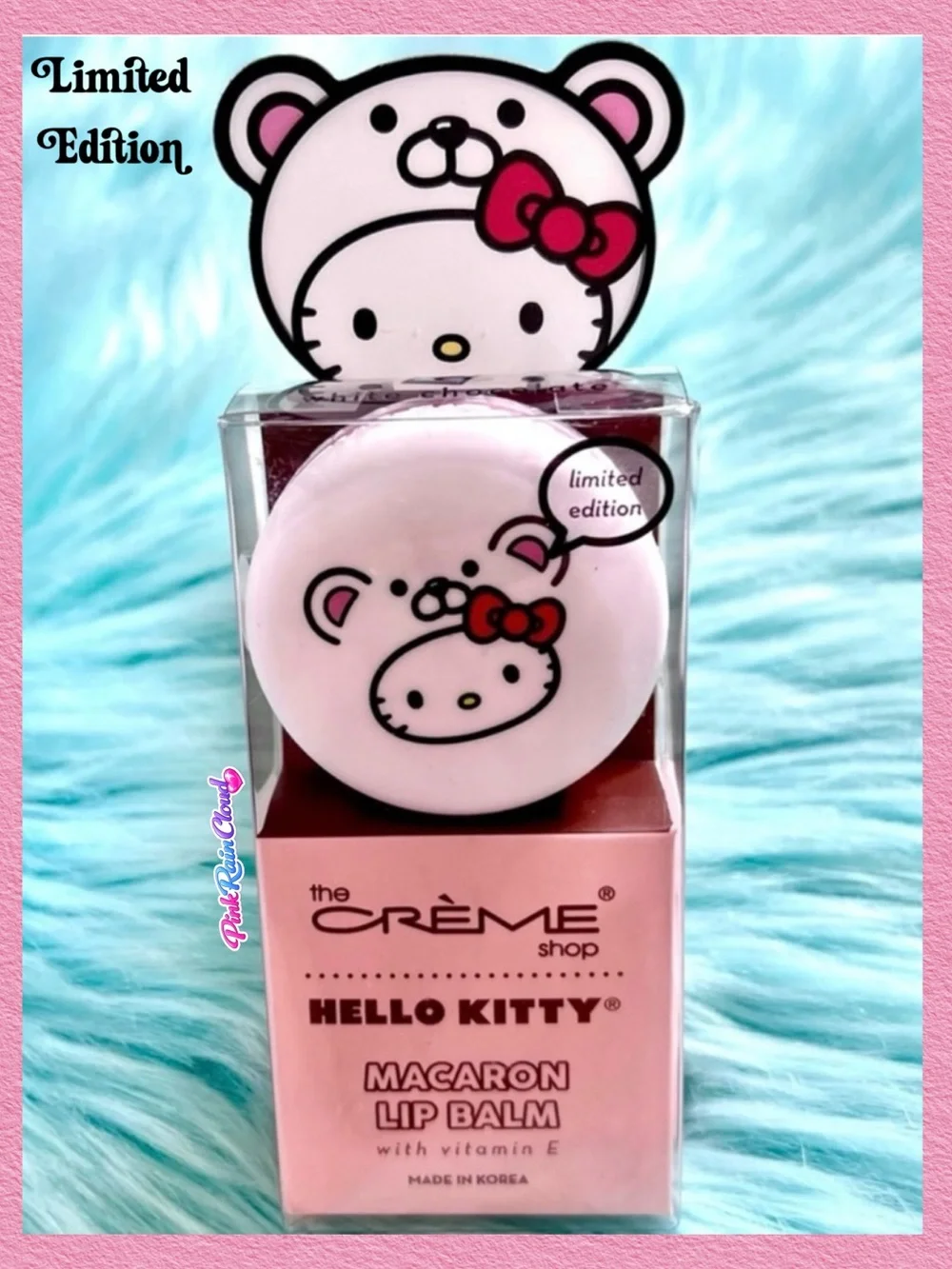 Crème Shop X Sanrio White Chocolate Limited Edition Hello Kitty Macaron Lip Balm